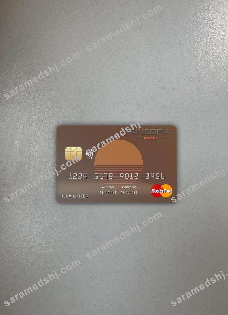 Cyprus Ancoria bank mastercard photolook front